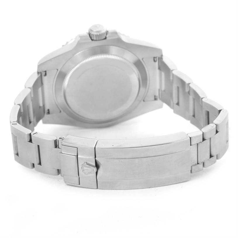 The image shows the back case, bracelet, and clasp of the Rolex Submariner 116610 Men
s Stainless Steel Black Dial 116610 Men
s Stainless Steel Black Dial watch from a rear angle.