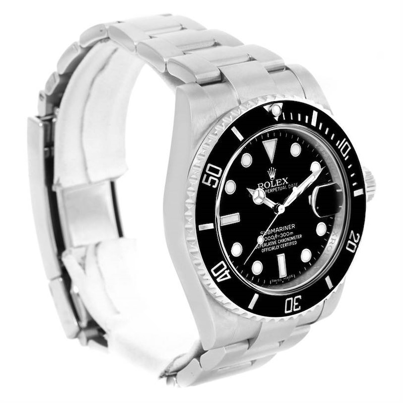 Rolex Submariner Ceramic Bezel Black Dial Steel Watch 116610 Box Card SwissWatchExpo