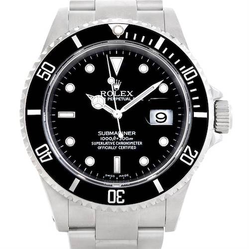 Photo of Rolex Submariner Black Dial Automatic Stainless Steel Watch 16610