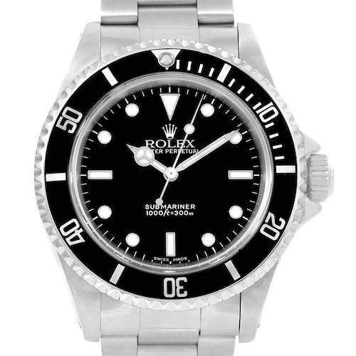 Photo of Rolex Submariner Black Dial Oyster Bracelet Automatic Mens Watch 14060