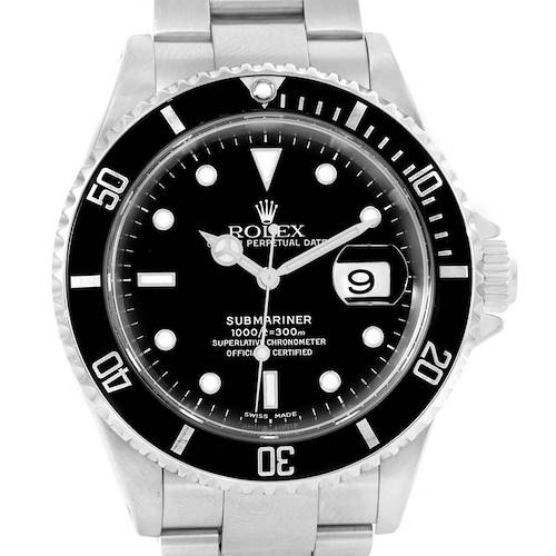Photo of Rolex Submariner Mens Stainless Steel Automatic Date Watch 16610