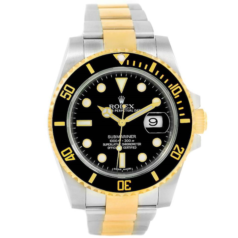 上質で快適 Steel Submariner Rolex and Stock | 116613LN tone) (two Gold 時計
