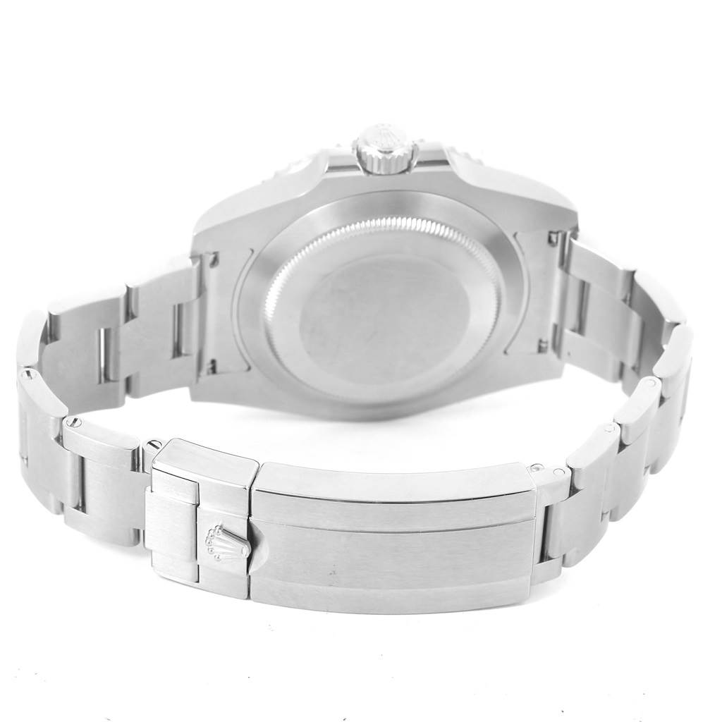 This image shows the back case and clasp of a Rolex Submariner 116610 Men
s Stainless Steel Black Dial 116610 Men
s Stainless Steel Black Dial watch.