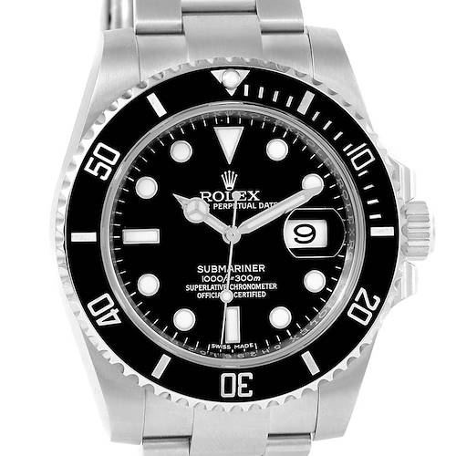 Photo of Rolex Submariner Ceramic Bezel Stainless Steel Mens Watch 116610