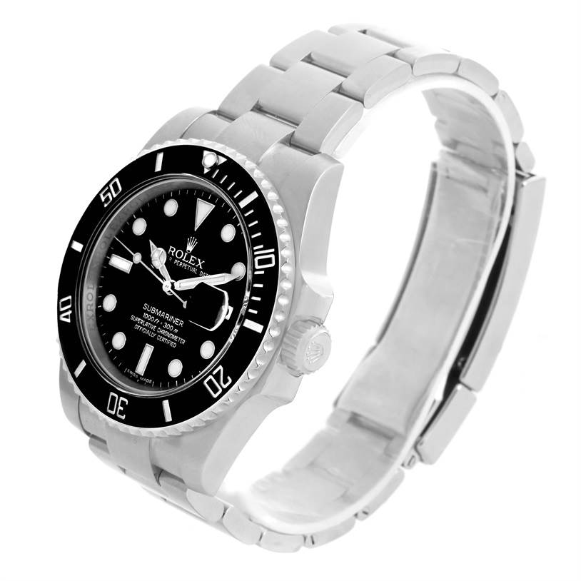 The image shows a Rolex Submariner 116610 Men
s Stainless Steel Black Dial 116610 Men
s Stainless Steel Black Dial watch angled slightly from the front, displaying the face, bezel, crown, and bracelet.