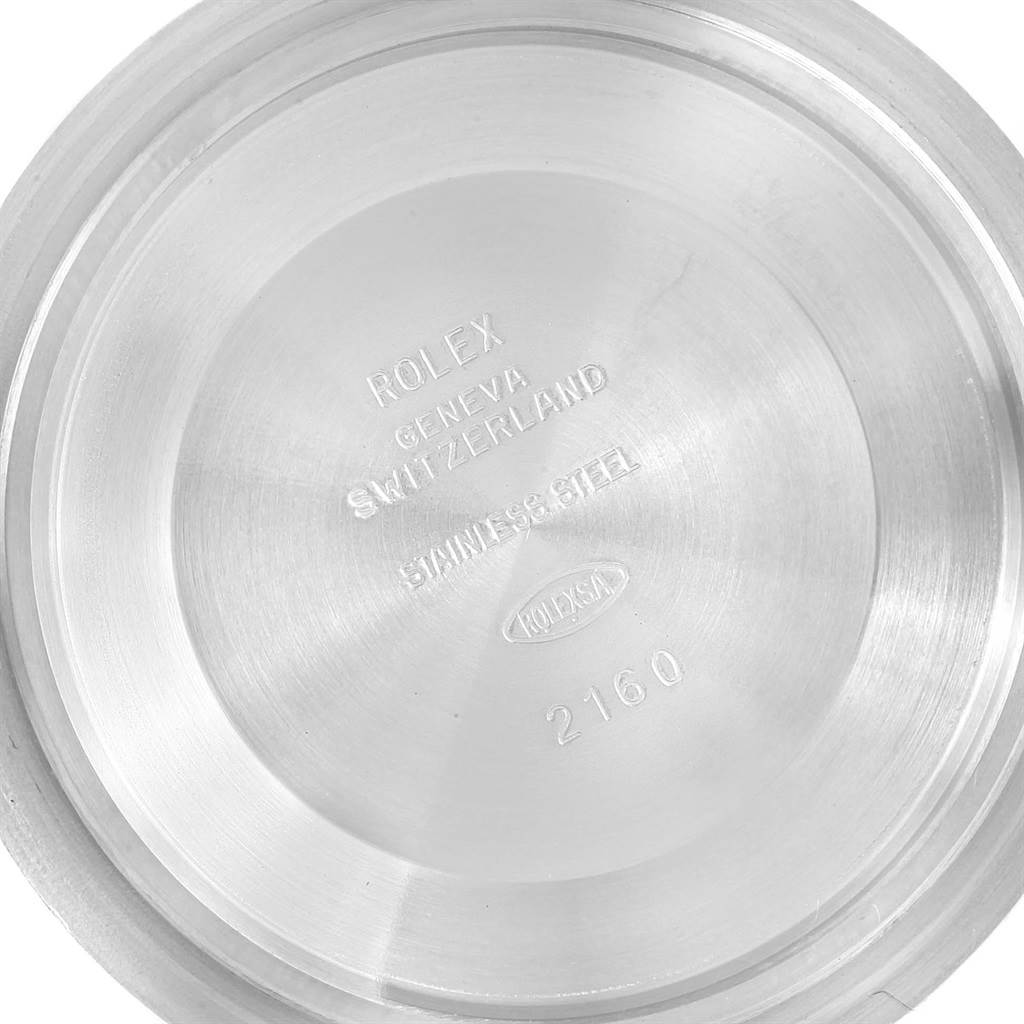 The image shows the interior view of the case back for a Rolex Submariner 16613 Men's Steel and Gold (two tone) Blue Dial 16613 Men's Steel and Gold (two tone) Blue Dial watch.