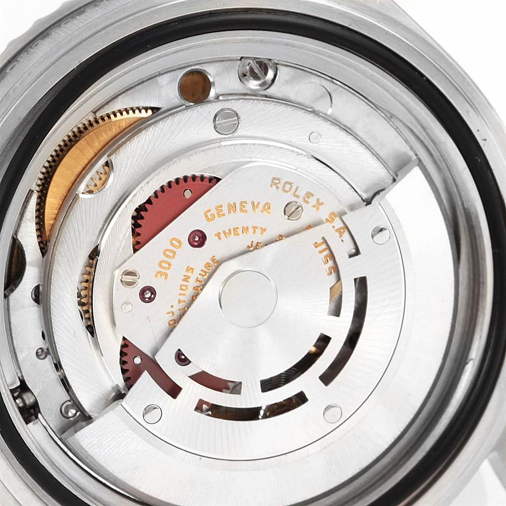 This image shows the internal movement mechanism of a Rolex Submariner 14060 Men's Stainless Steel Black Dial 14060 Men's Stainless Steel Black Dial watch, captured from the back.