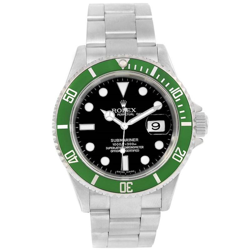 Rolex Submariner Kermit Green 50th Anniversary Mens Watch 16610LV SwissWatchExpo