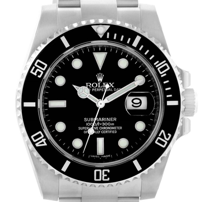 Rolex Submariner Ceramic Bezel Steel Mens Watch 116610 Box Papers SwissWatchExpo