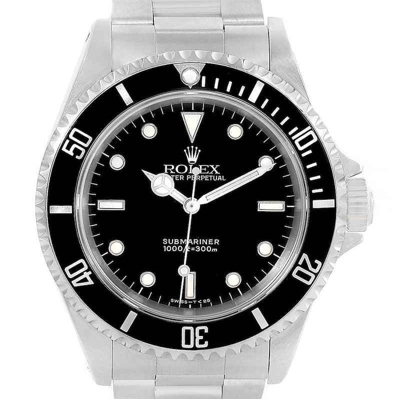 Rolex Submariner Non-Date 2-Liner Stainless Steel Mens Watch 14060 SwissWatchExpo