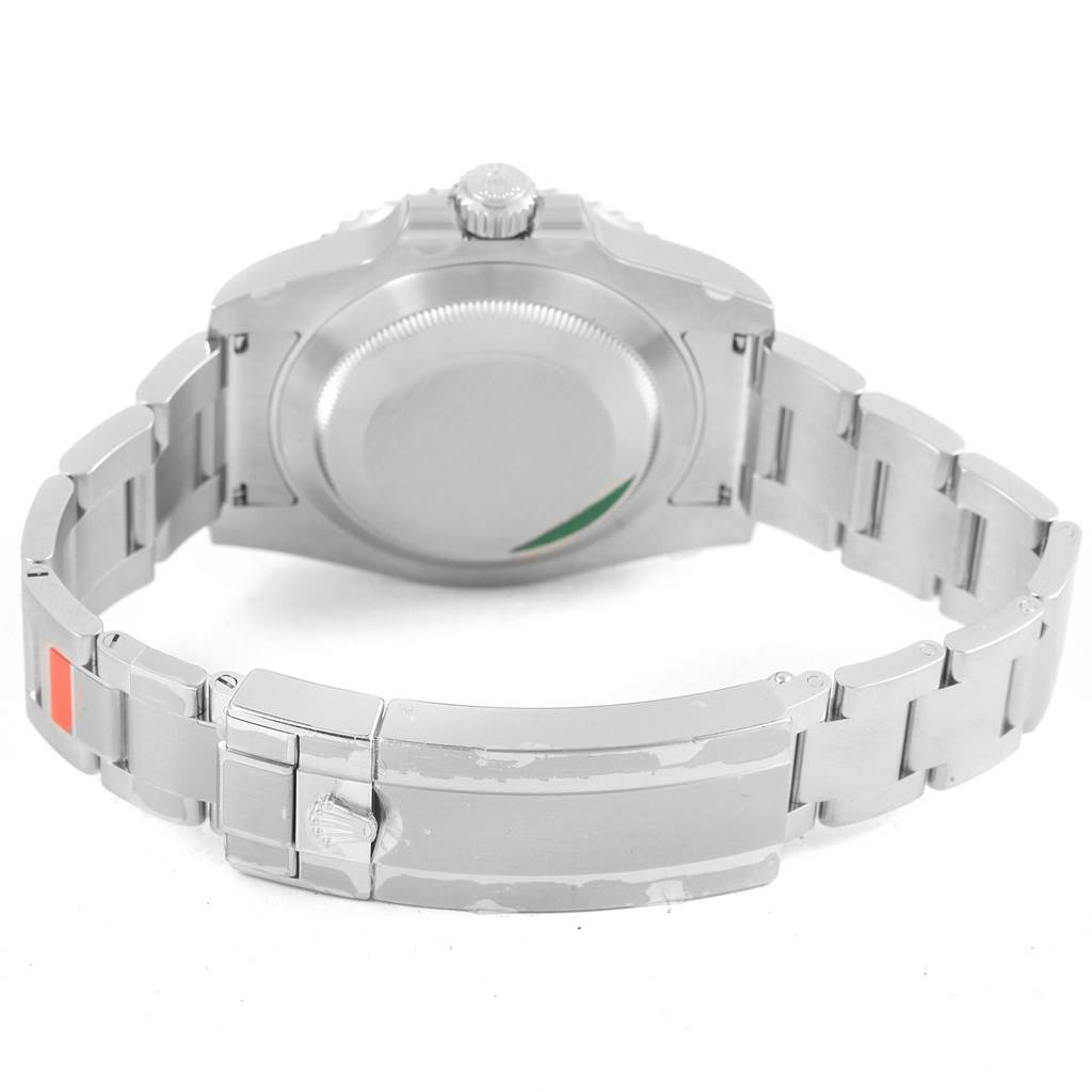 This image shows the back and bracelet of the Rolex Submariner 114060 Men's Stainless Steel Black Dial 114060 Men's Stainless Steel Black Dial watch, viewed from the rear.