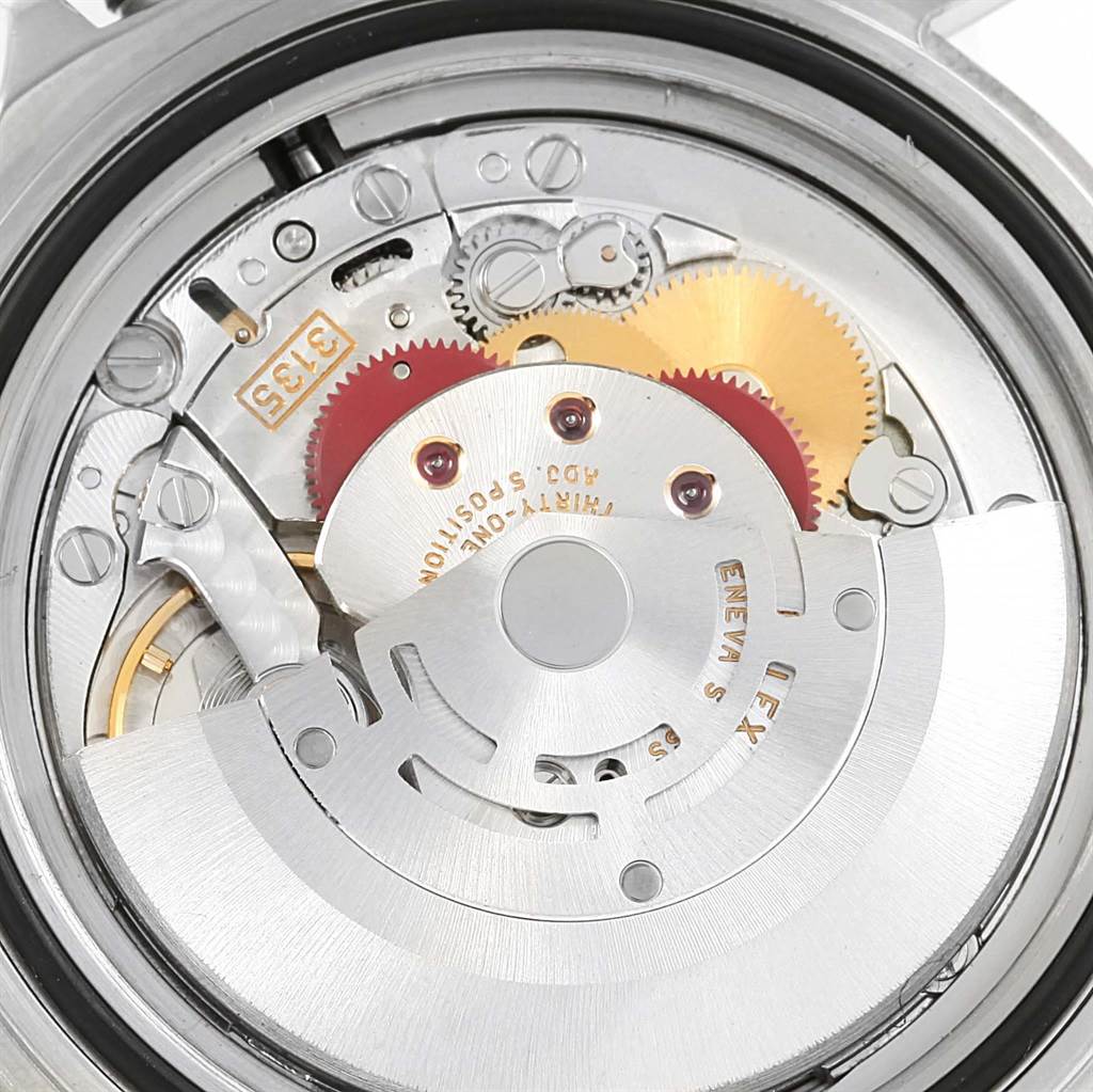 This image shows the inner mechanical movement of the Rolex Submariner 16610 Men's Stainless Steel Black Dial 16610 Men's Stainless Steel Black Dial watch, viewed from the back.