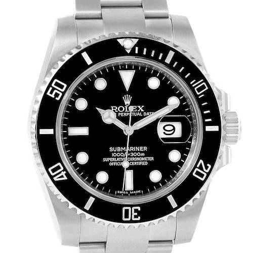Photo of Rolex Submariner Ceramic Bezel Steel Mens Watch 116610 Box Card