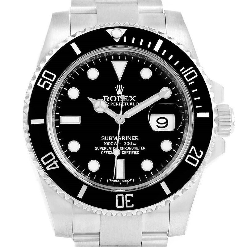 Rolex Submariner Ceramic Bezel Steel Mens Watch 116610 Box Card SwissWatchExpo