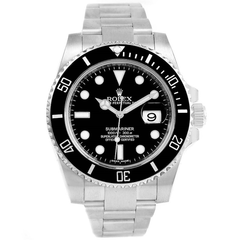 Rolex Submariner Ceramic Bezel Black Dial Watch 116610 Box Papers SwissWatchExpo