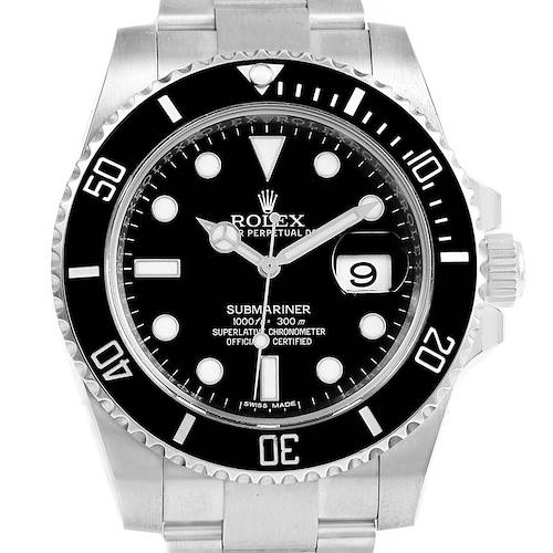 Photo of Rolex Submariner Ceramic Bezel Black Dial Watch 116610 Box Papers