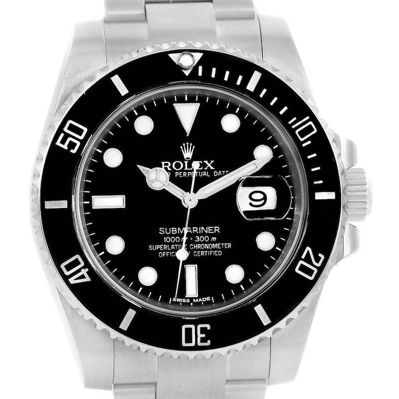 Rolex Submariner Cerachrom Bezel Steel Mens Watch 116610 Box Card SwissWatchExpo