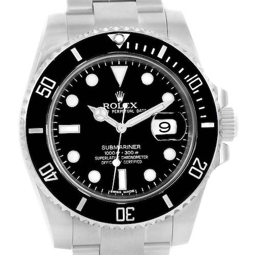 Photo of Rolex Submariner Cerachrom Bezel Steel Mens Watch 116610 Box Card