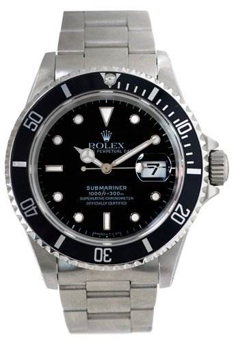 Rolex Mens Ss Submariner Watch 16610