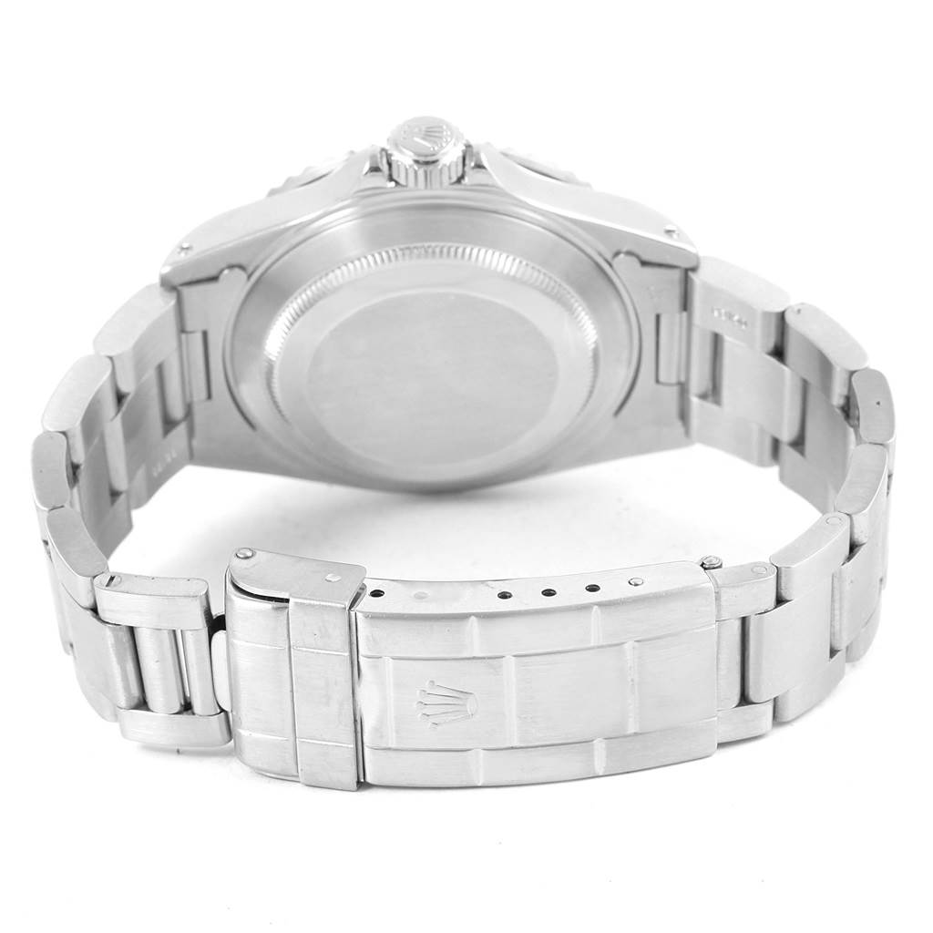 The image displays the back case and clasp of the Rolex Submariner 14060 Men's Stainless Steel Black Dial 14060 Men's Stainless Steel Black Dial watch from a rear angle.