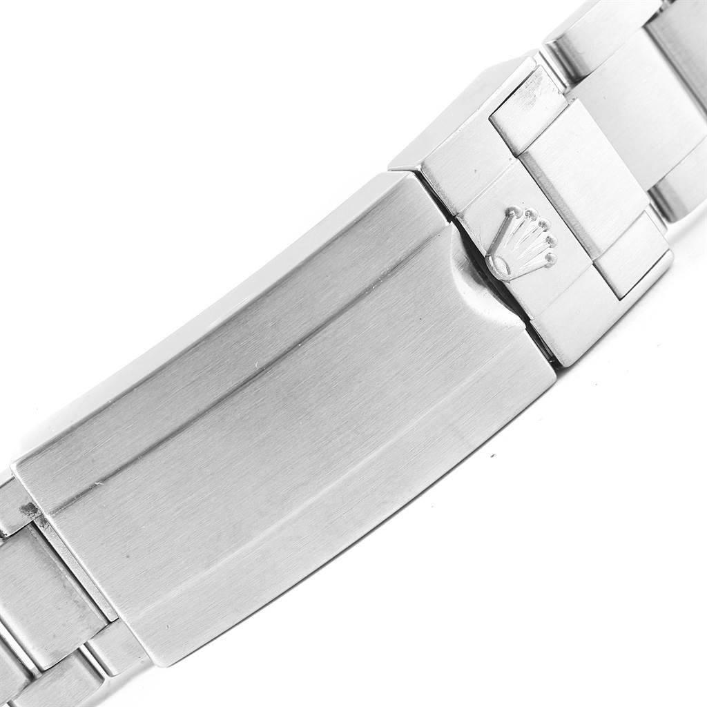 The image shows a close-up of the clasp and bracelet of a Rolex Submariner 116610 Men's Stainless Steel Black Dial 116610 Men's Stainless Steel Black Dial watch.