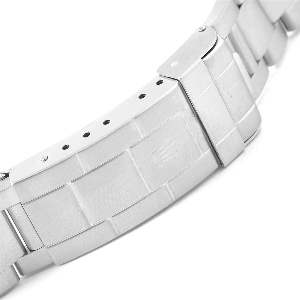 The image shows a close-up of the clasp and bracelet of a Rolex Submariner 14060 Men's Stainless Steel Black Dial 14060 Men's Stainless Steel Black Dial watch.