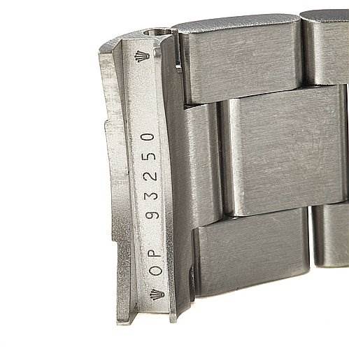 The image shows a close-up angle of a Rolex Submariner 16610 Men's Stainless Steel Black Dial 16610 Men's Stainless Steel Black Dial watch bracelet with the model number "93250."