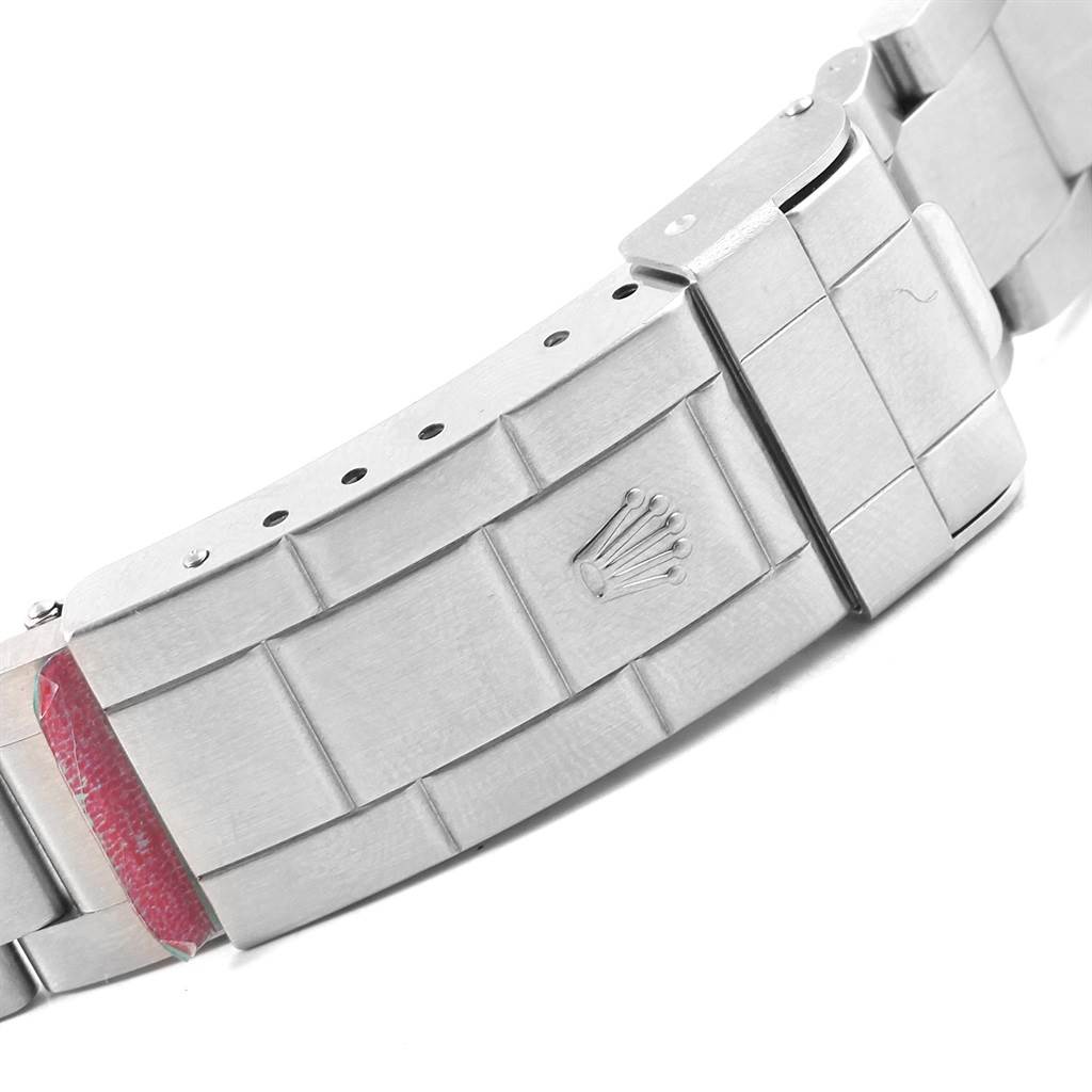 The image shows the clasp and part of the bracelet of a Rolex Submariner 16610LV Men's Stainless Steel Black Dial 16610LV Men's Stainless Steel Black Dial watch from a close-up angle.