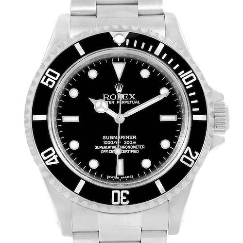 Photo of Rolex Submariner 40 mm No-Date 4-Liner Mens Watch 14060 Box Papers