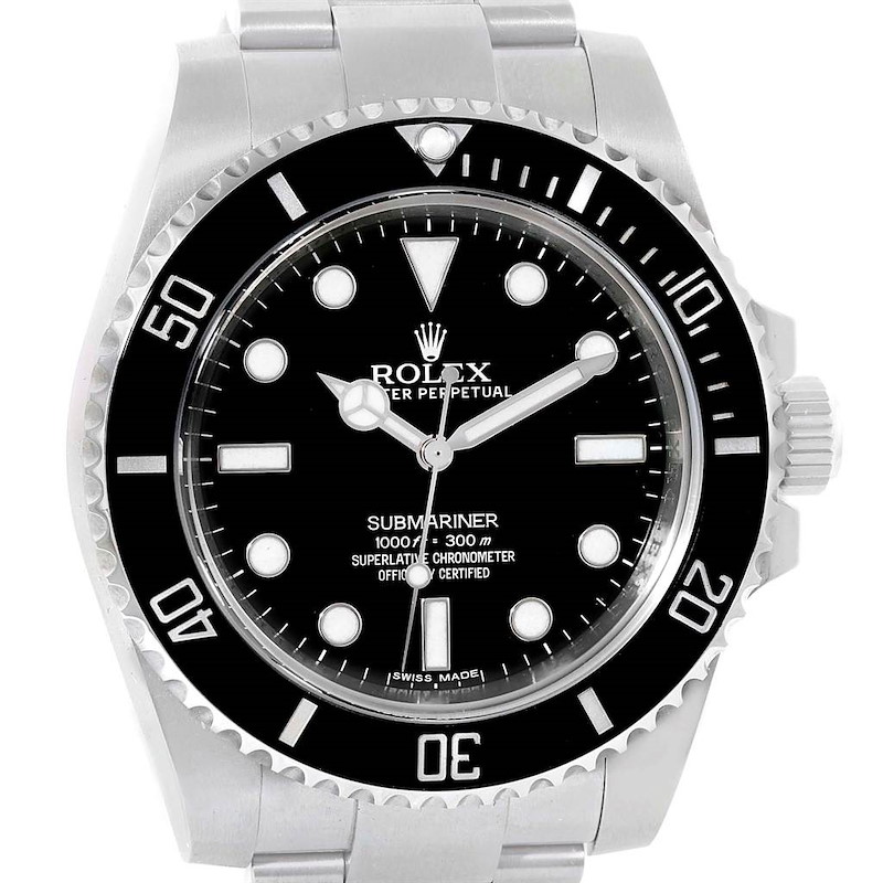 Rolex Submariner Cerachrom Bezel Stainless Steel Mens Watch 114060 SwissWatchExpo