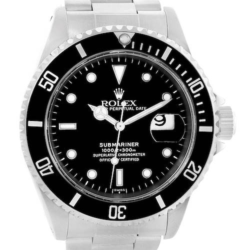 Photo of Rolex Submariner Date Black Dial Automatic Mens Watch 16610