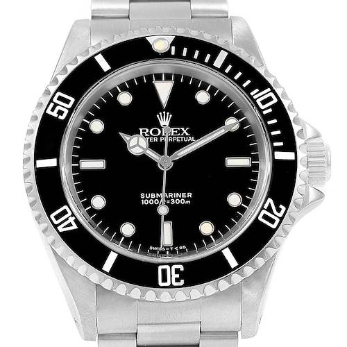 Photo of Rolex Submariner 40mm No-Date 2-Liner Automatic Mens Watch 14060