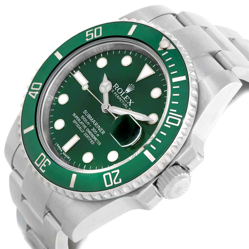 Rolex Submariner Hulk 116610LV Green Ceramic Bezel Watch Box Papers MINT