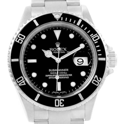 Photo of Rolex Submariner Date Automatic Steel Mens Watch 16610 Box