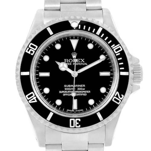Photo of Rolex Submariner No-Date 4 Liner 40mm Steel Mens Watch 14060 Box Card