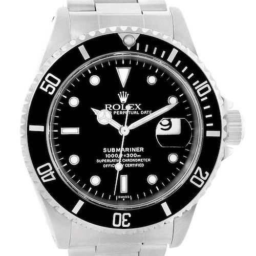 Photo of Rolex Submariner Date 40mm Stainless Steel Mens Watch 16610