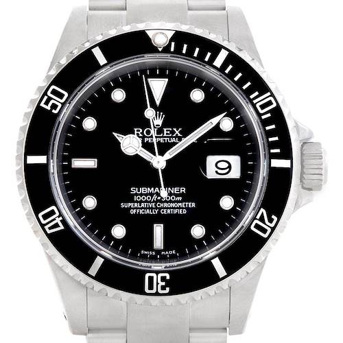Photo of Rolex Submariner 40mm Stainless Steel Mens Watch 16610 Box