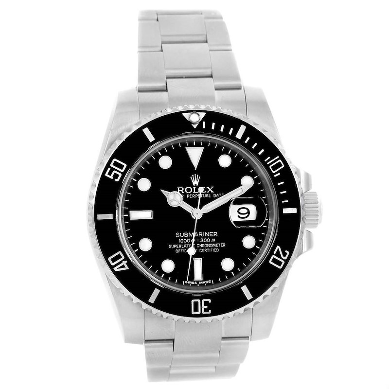 Rolex Submariner Cerachrom Bezel Black Dial Watch 116610 Box Papers SwissWatchExpo