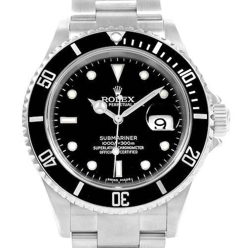 Photo of Rolex Submariner 40mm Oyster Bracelet Automatic Mens Watch 16610 Box