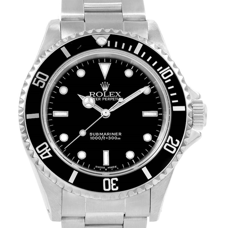 Rolex Submariner Non-Date Stainless Steel Mens Watch 14060 SwissWatchExpo