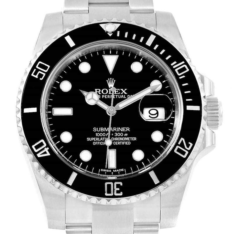 Rolex Submariner 40 Cerachrom Bezel Black Dial Watch 116610 Box SwissWatchExpo