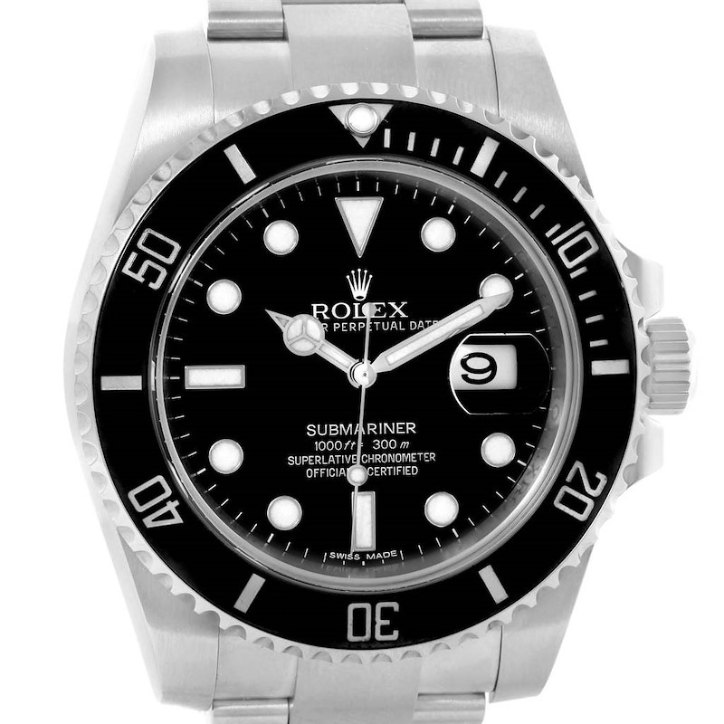Rolex Submariner Ceramic Bezel Automatic Steel Mens Watch 116610 SwissWatchExpo