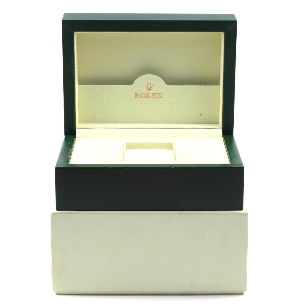 The image shows an open box for a Rolex Submariner 116610 Men's Stainless Steel Black Dial 116610 Men's Stainless Steel Black Dial watch, viewed from the front.