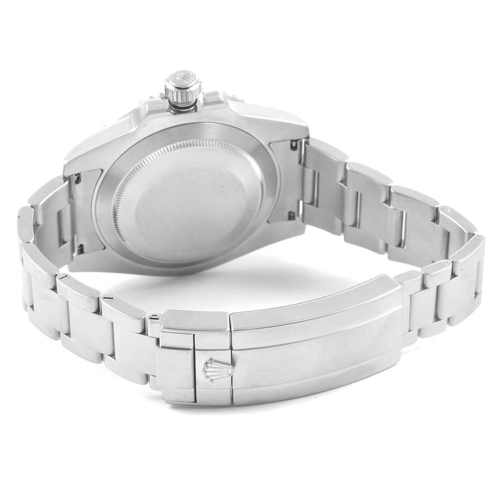 The image shows the back case and bracelet clasp of a Rolex Submariner 116610 Men's Stainless Steel Black Dial 116610 Men's Stainless Steel Black Dial watch.