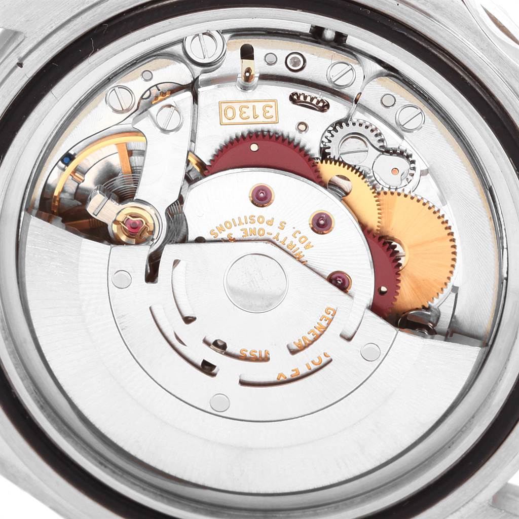 The image shows the inner mechanical movement of a Rolex Submariner 14060 Men's Stainless Steel Black Dial 14060 Men's Stainless Steel Black Dial watch, viewed from the back.