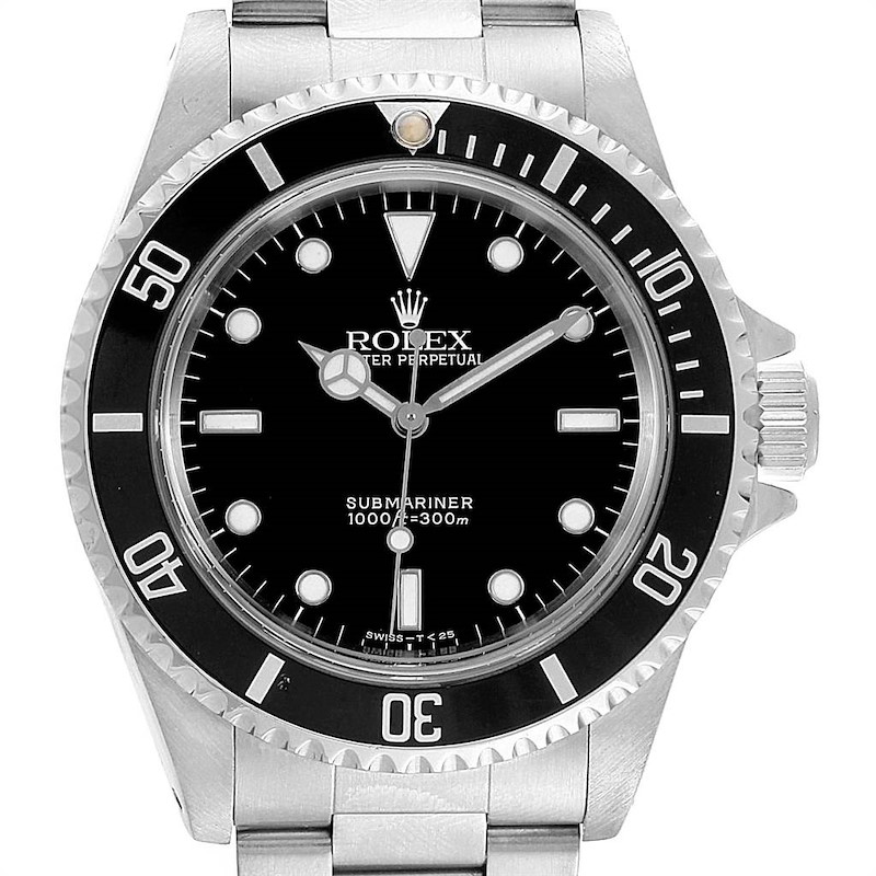 Rolex Submariner 40mm 2-Liner Automatic Steel Mens Watch 14060 SwissWatchExpo