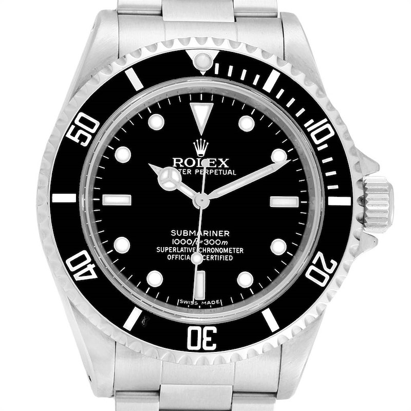 Rolex Submariner No Date 4 Liner Steel Steel Mens Watch 14060 SwissWatchExpo
