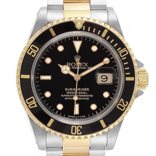 Photo of Rolex Submariner Steel Yellow Gold Automatic Mens Watch 16613