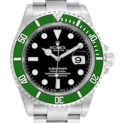 Photo of Rolex Submariner 50th Anniversary Green Kermit Watch 16610LV Unworn