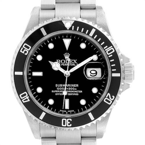 Photo of Rolex Submariner Date 40mm Stainless Steel Mens Watch 16610